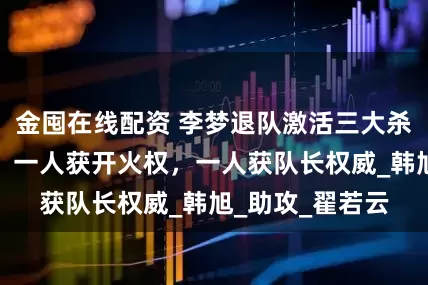 金囤在线配资 李梦退队激活三大杀器！一人顶替，一人获开火权，一人获队长权威_韩旭_助攻_翟若云